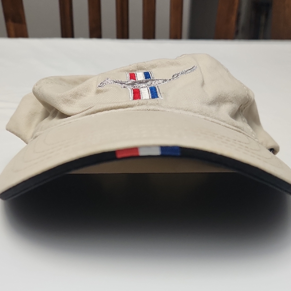 H3 SPORTGEAR FORD MUSTANG LOGO BASEBALL CAP TAN OSFM - Picture 3 of 6
